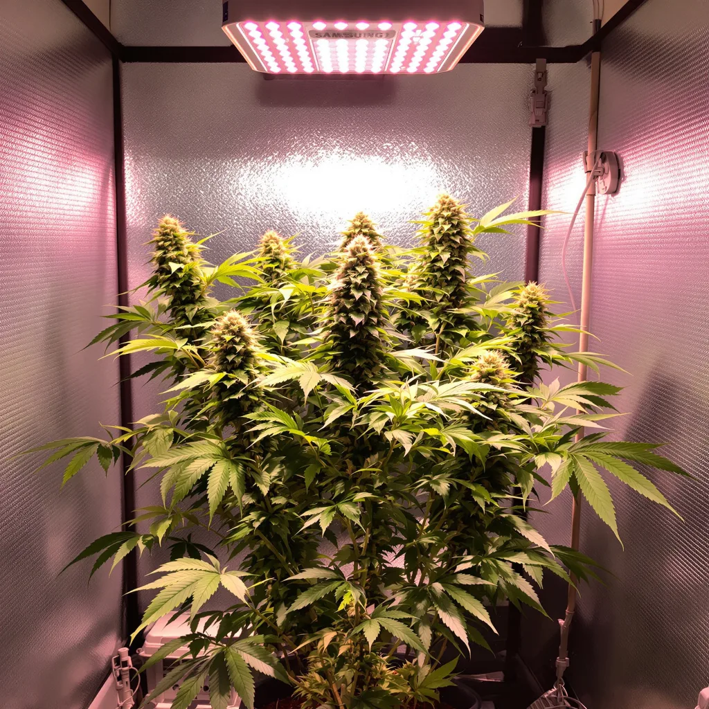 Plante de cannabis Mint Chocolate en floraison — 90-130 cm féminisée