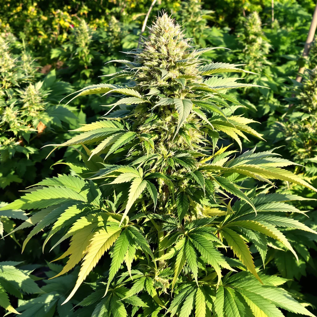 Mint Chocolate 87% indica / 13% sativa — fleur avec trichomes visibles
