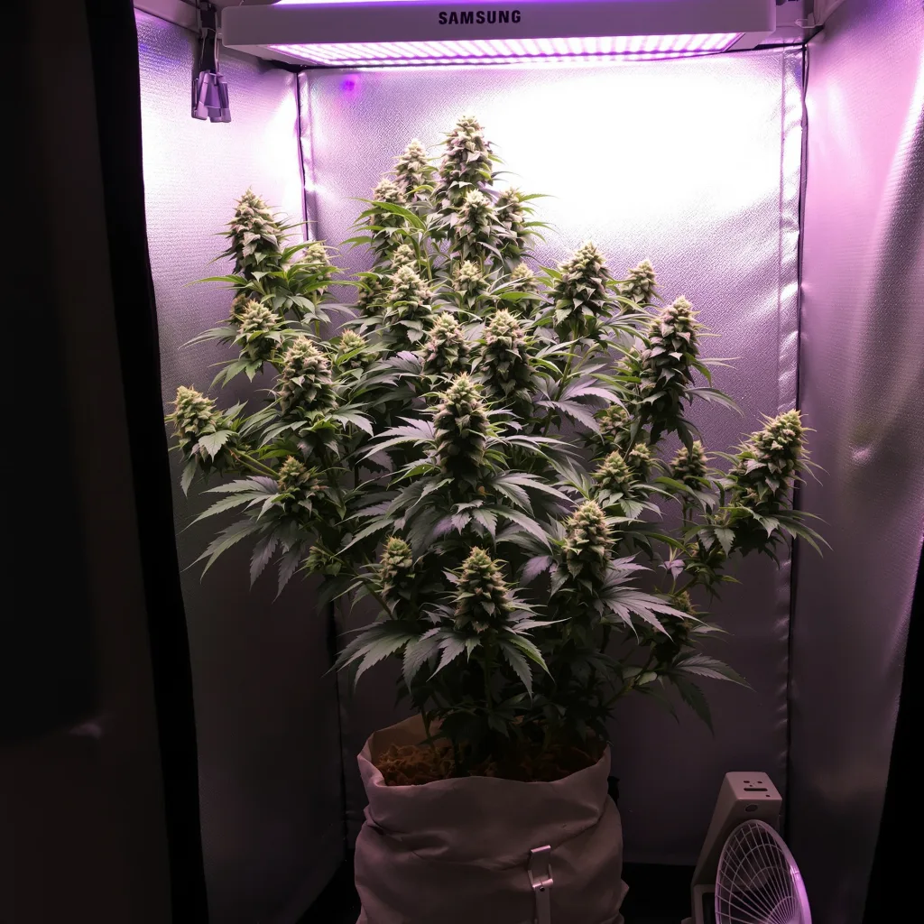 Plante de cannabis Mint en floraison — 120-180 cm féminisée