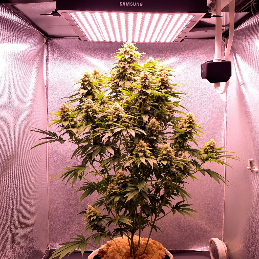Plante de cannabis Misty Kush en floraison — 120-180 cm féminisée