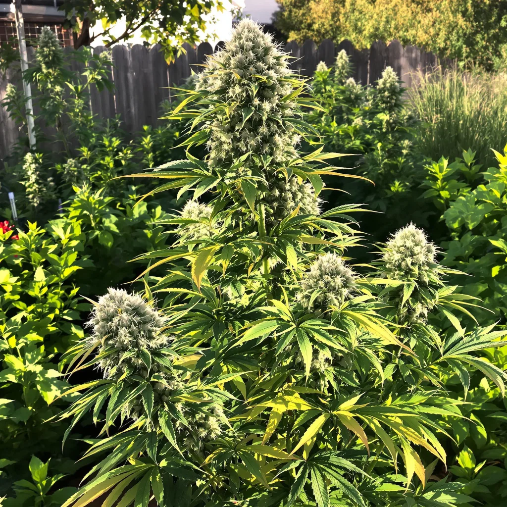 Mob Boss 40% indica / 60% sativa — fleur avec trichomes visibles
