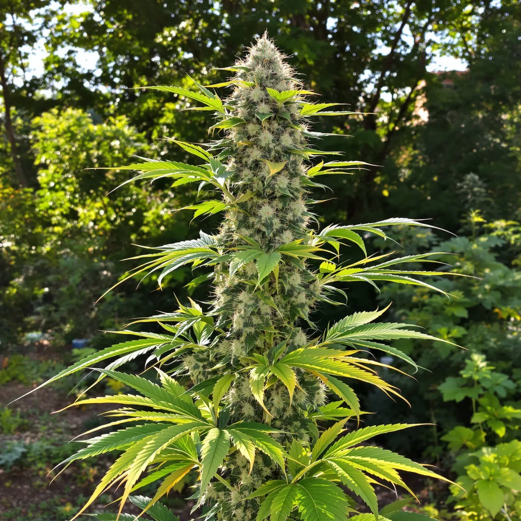 Mob Boss 40% indica / 60% sativa — fleur avec trichomes visibles