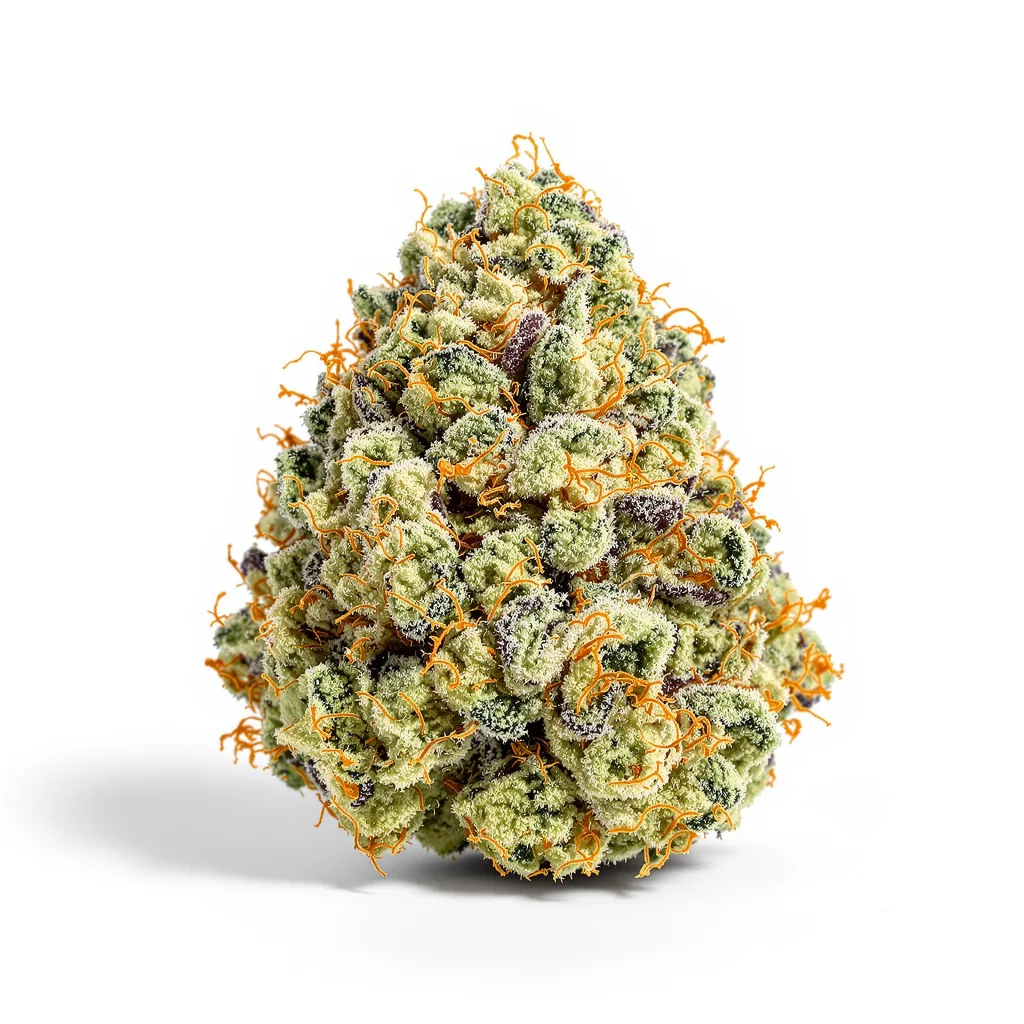 Mob Boss 40% indica / 60% sativa — fleur avec trichomes visibles