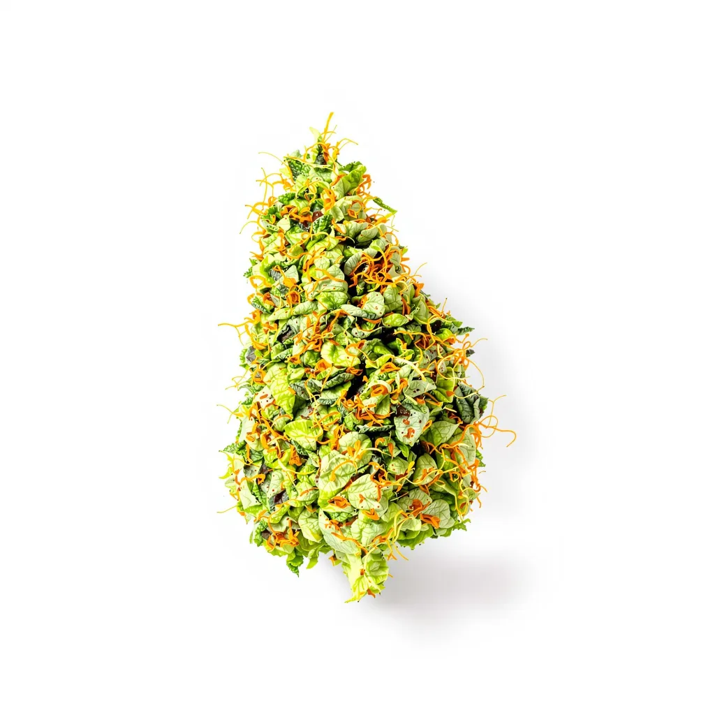 Moby Dick 25% indica / 75% sativa — fleur avec trichomes visibles