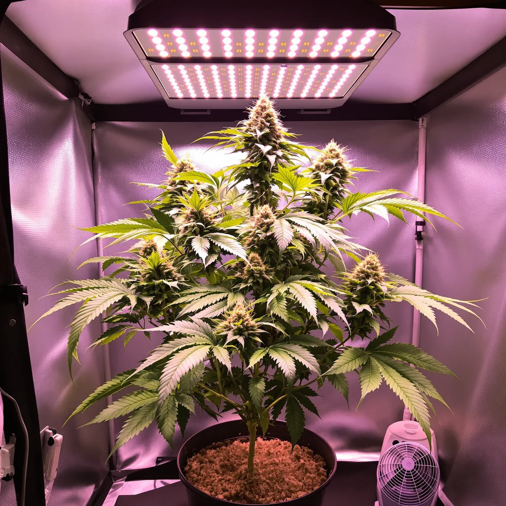 Plante de cannabis Molokai Frost en floraison — 90-130 cm féminisée