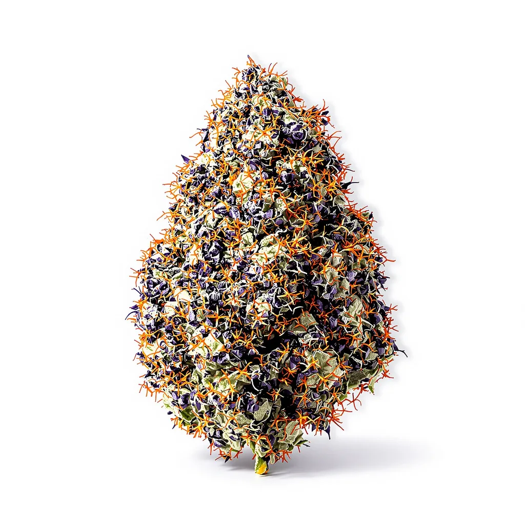Money Maker 87% indica / 13% sativa — fleur avec trichomes visibles
