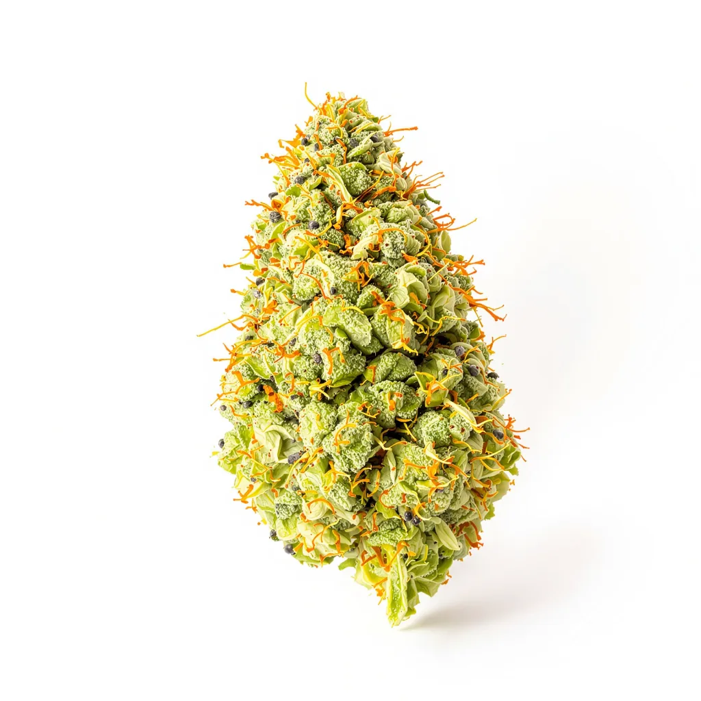 Montana Silvertip 25% indica / 75% sativa — fleur avec trichomes visibles