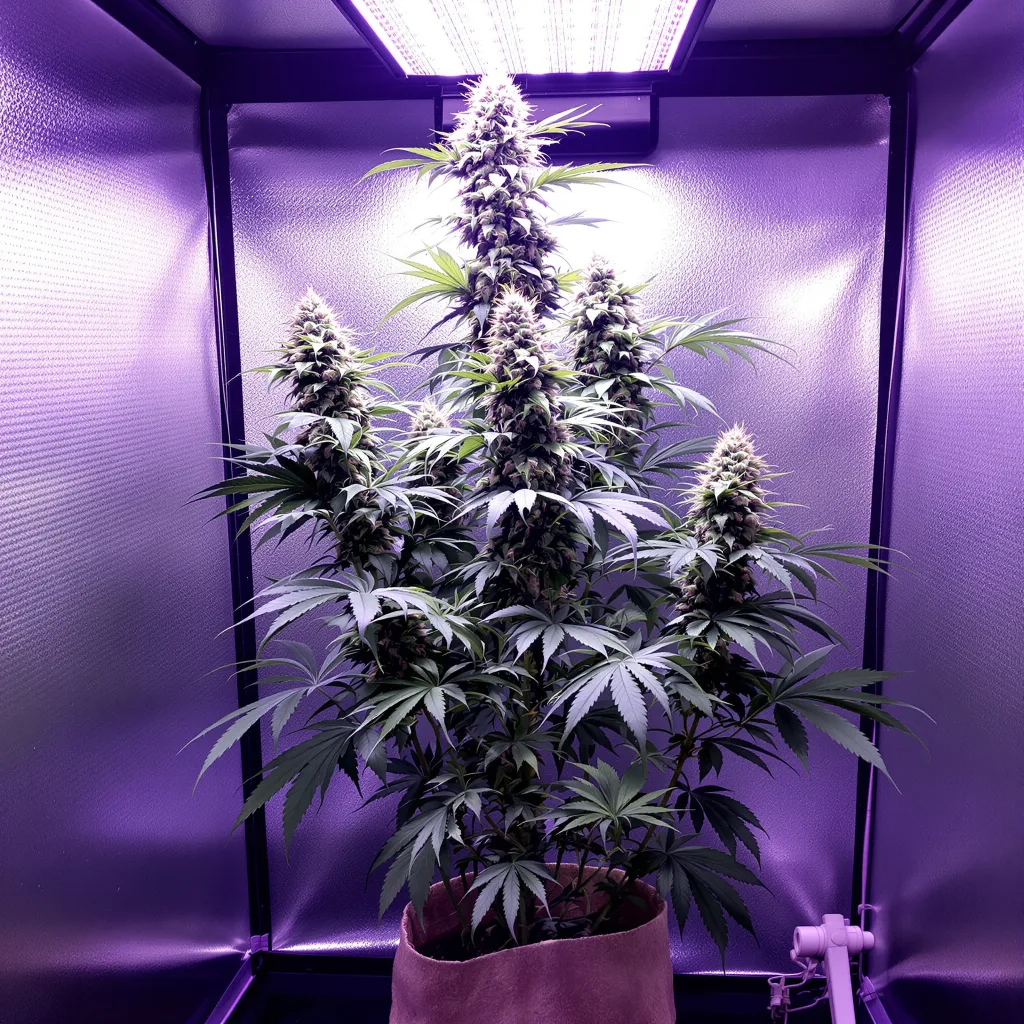 Plante de cannabis Moonshine Haze en floraison — 150-200 cm féminisée
