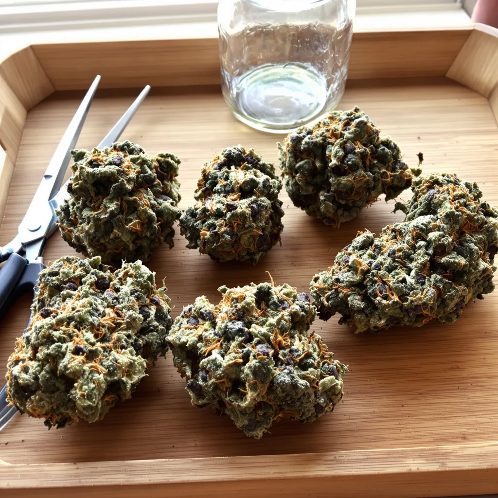 Motavation 72% indica / 28% sativa — fleur avec trichomes visibles