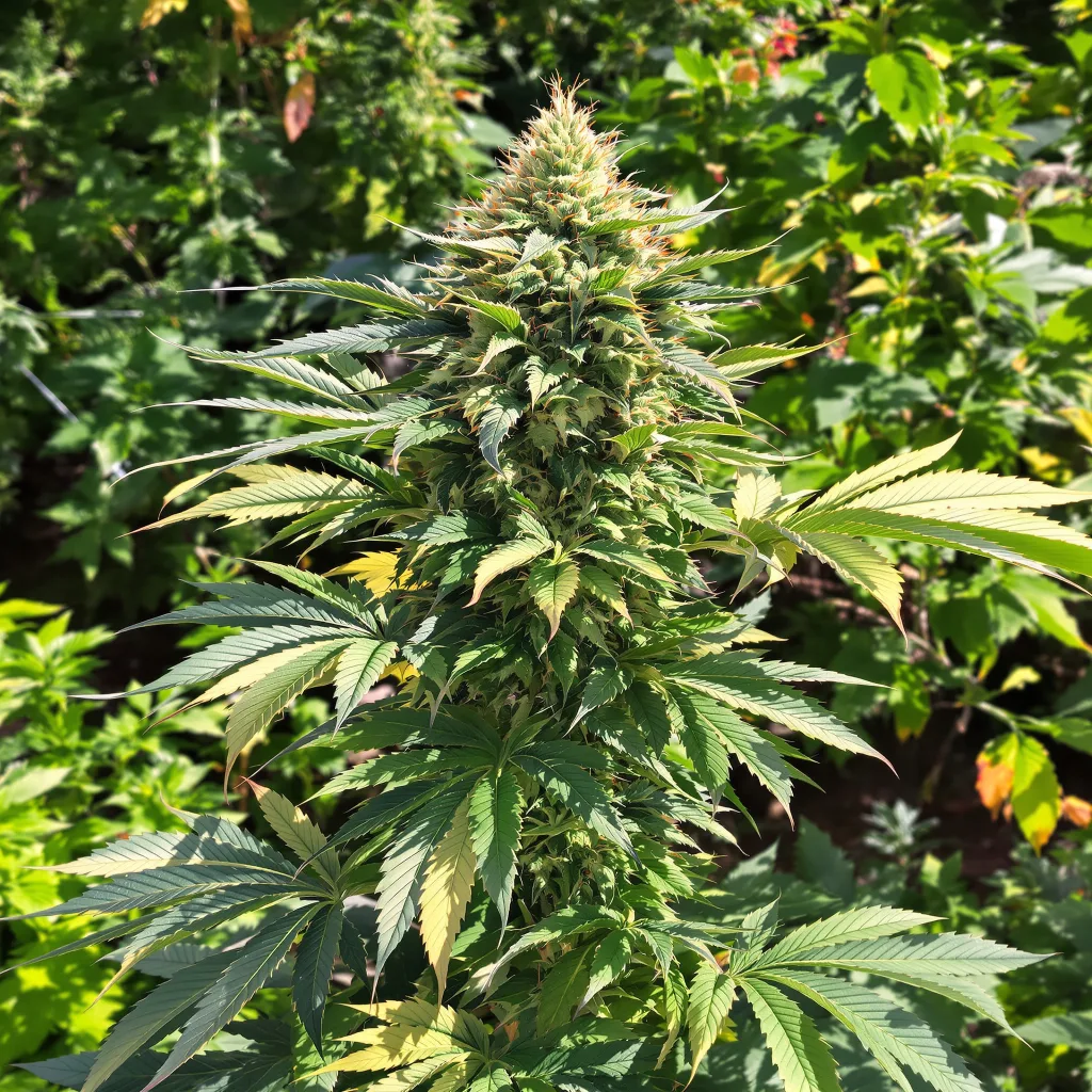Motavation 72% indica / 28% sativa — fleur avec trichomes visibles