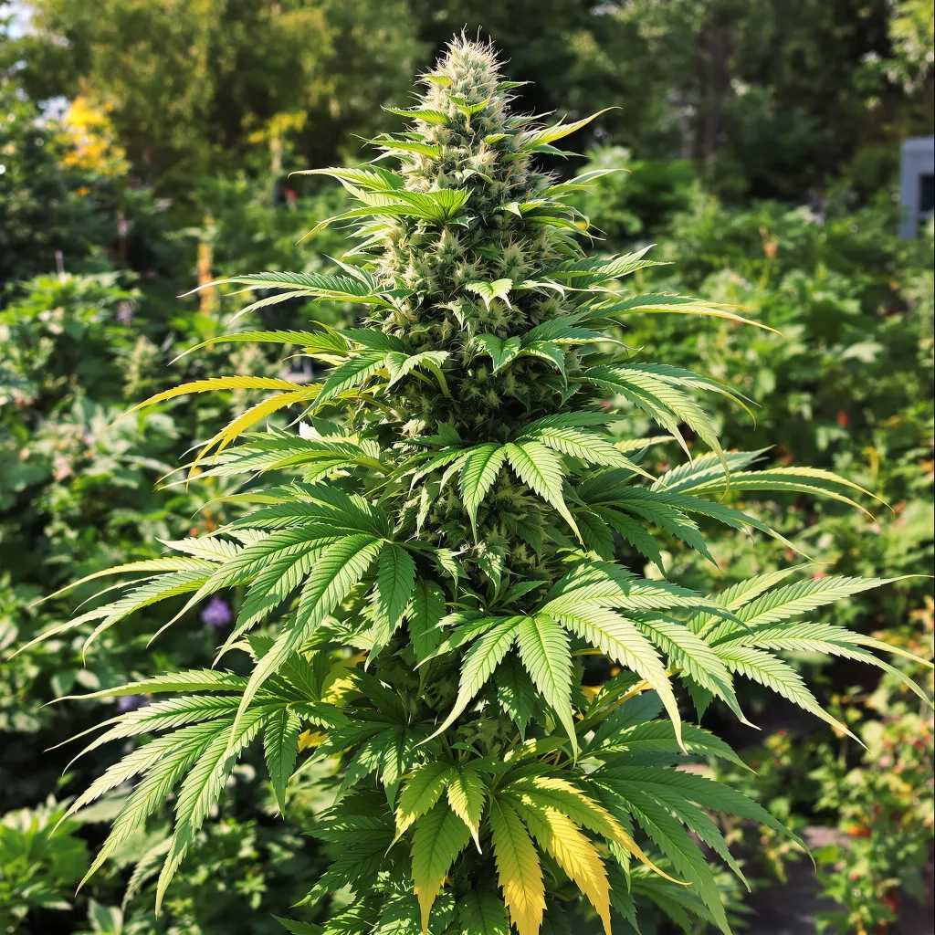 Motavation 72% indica / 28% sativa — fleur avec trichomes visibles