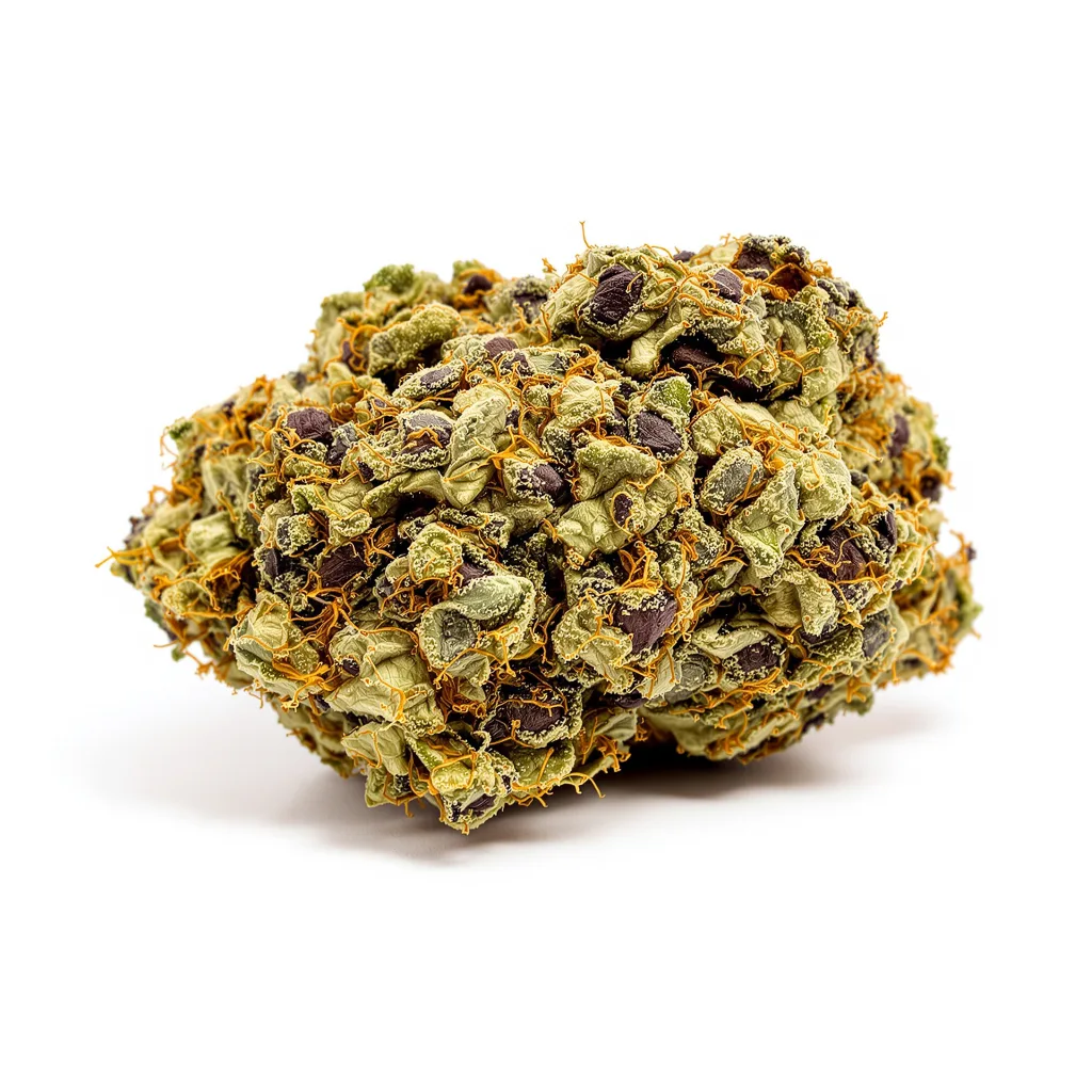 Motavation 72% indica / 28% sativa — fleur avec trichomes visibles