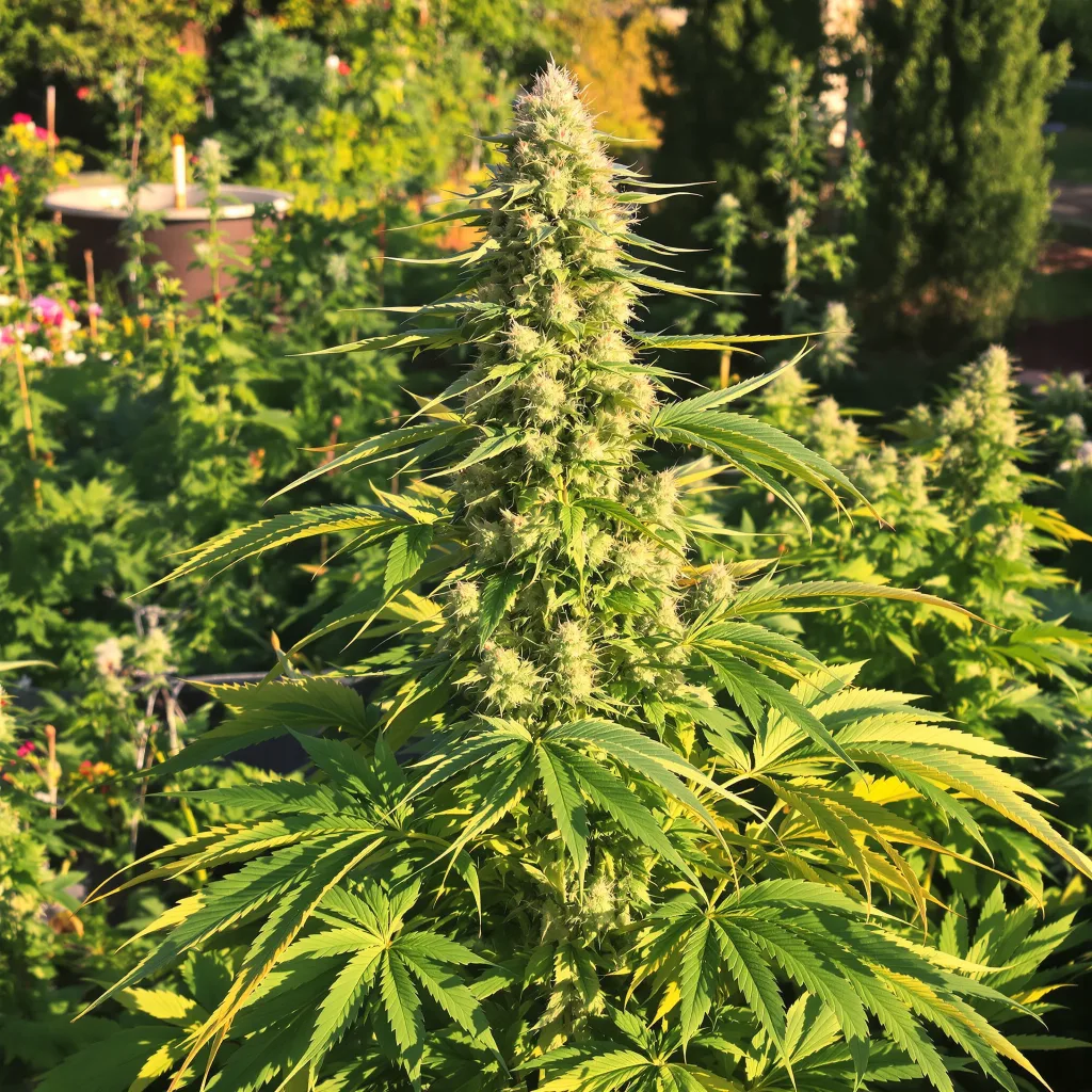 Motorbreath #15 62% indica / 38% sativa — fleur avec trichomes visibles