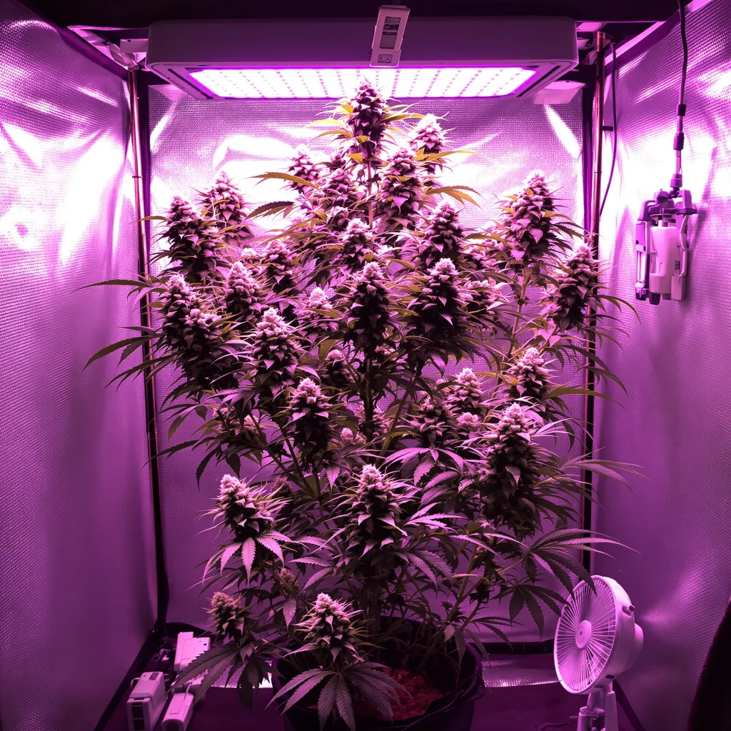 Plante de cannabis Nebula en floraison — 60-100 cm autofloraison