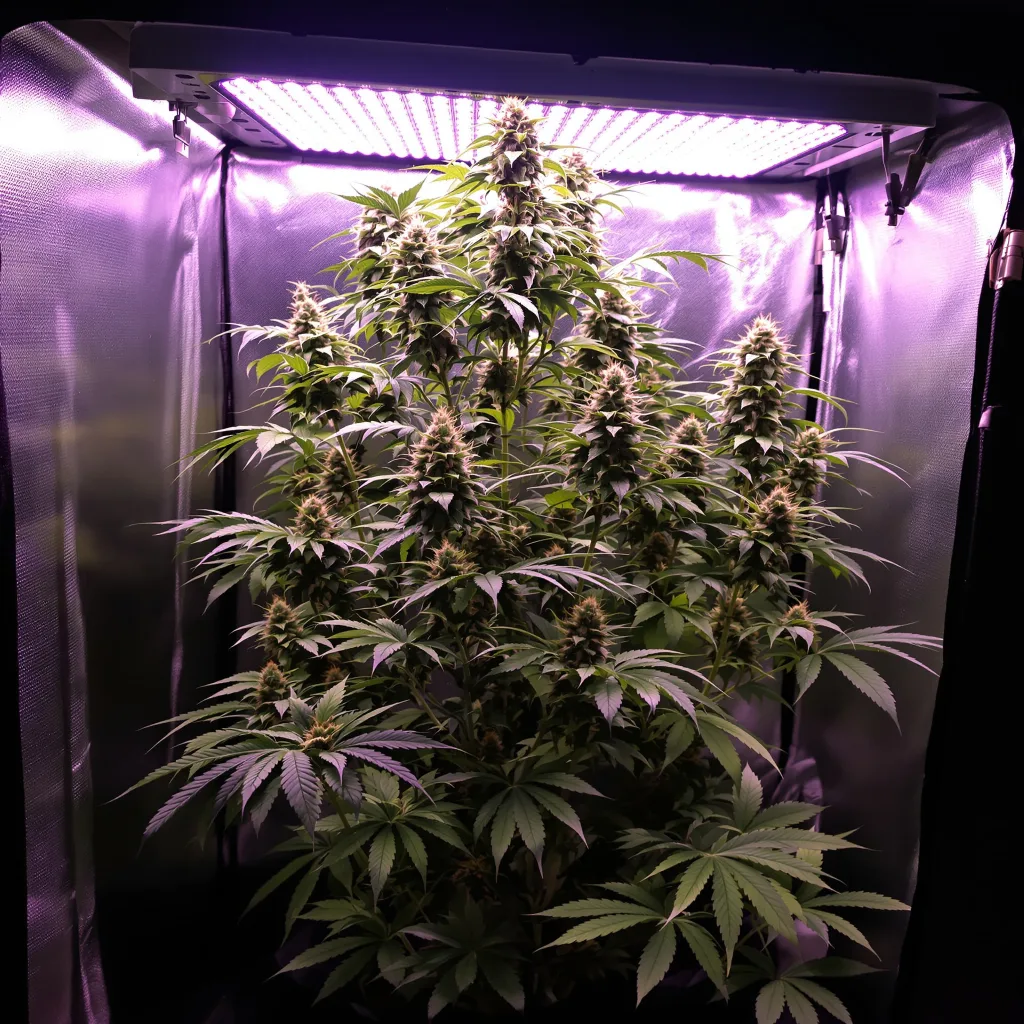 Plante de cannabis Neptune Kush en floraison — 60-100 cm autofloraison