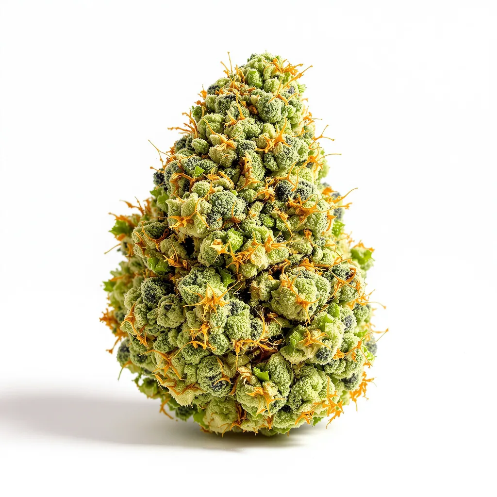 Neptune Kush 10% indica / 90% sativa — fleur avec trichomes visibles
