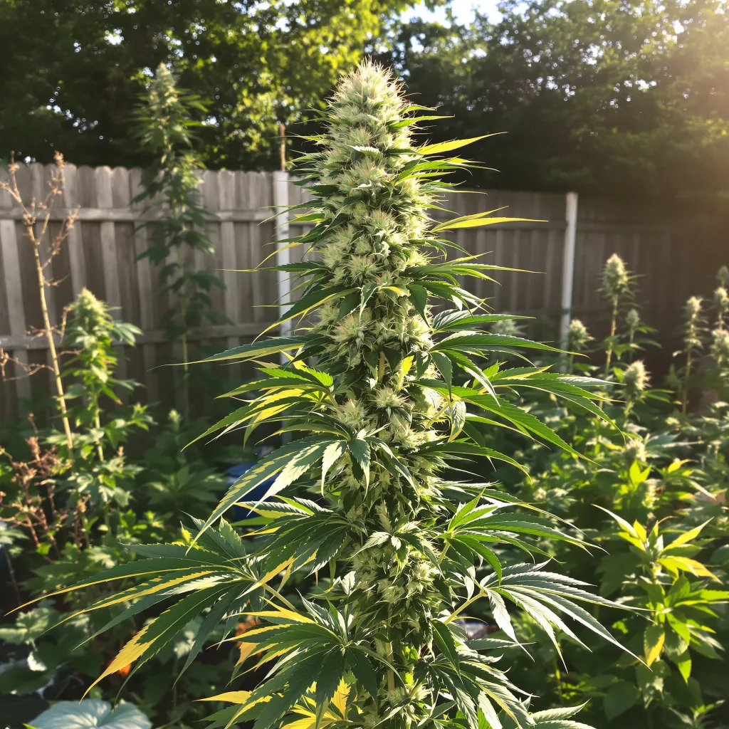 Neptune Kush 10% indica / 90% sativa — fleur avec trichomes visibles