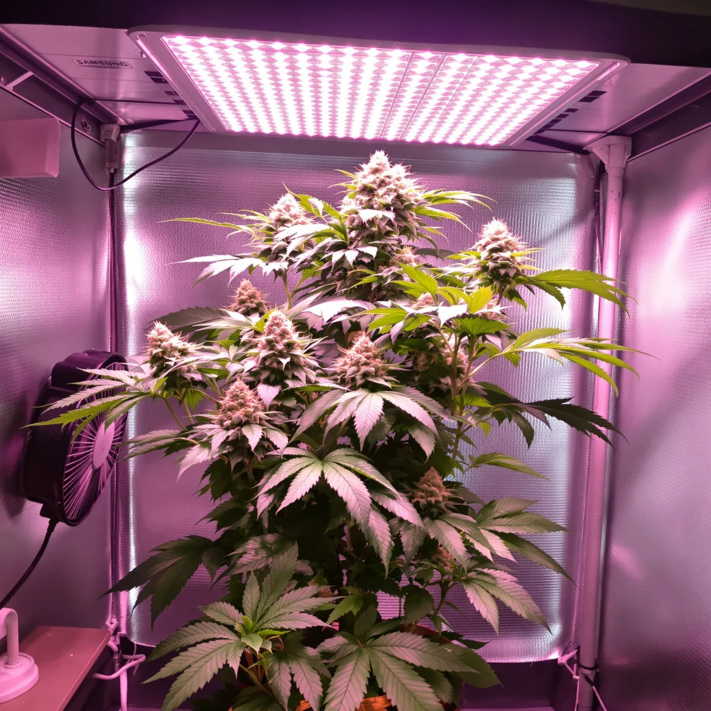 Plante de cannabis Night Nurse en floraison — 90-130 cm féminisée