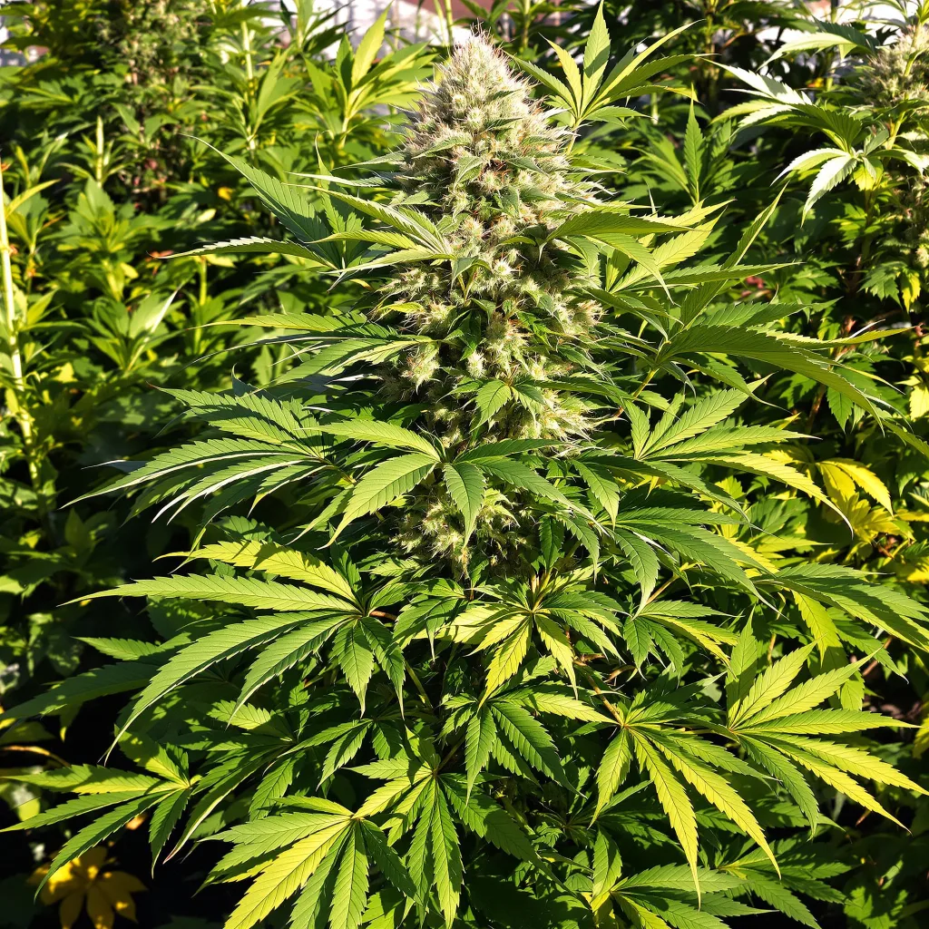 Night Terror OG 75% indica / 25% sativa — fleur avec trichomes visibles