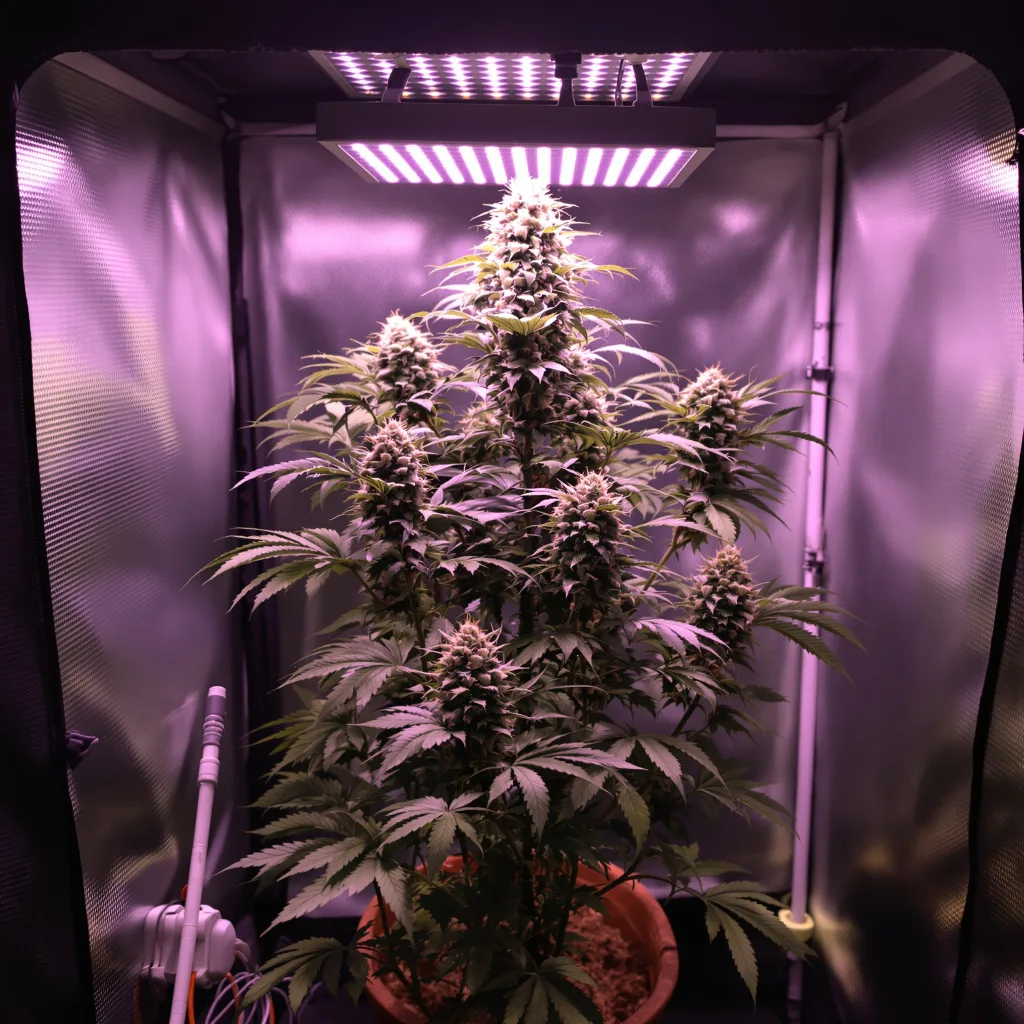 Plante de cannabis Night Train en floraison — 120-180 cm féminisée