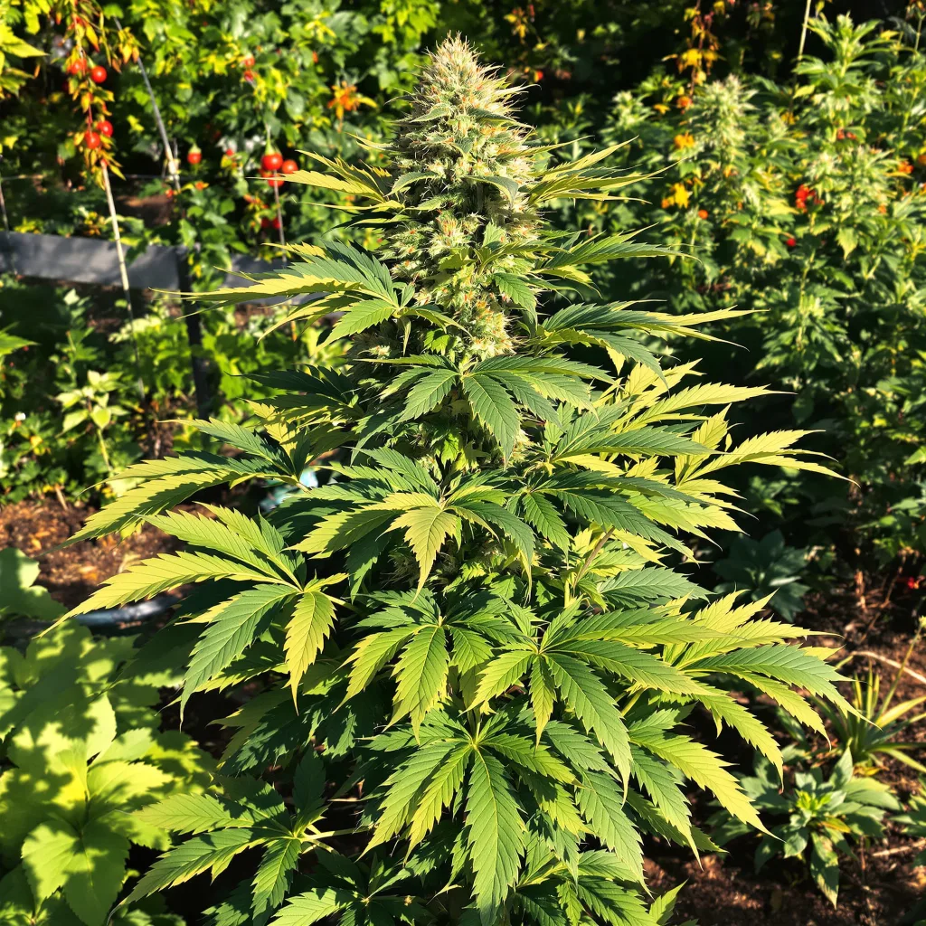Nightcap 67% indica / 33% sativa — fleur avec trichomes visibles