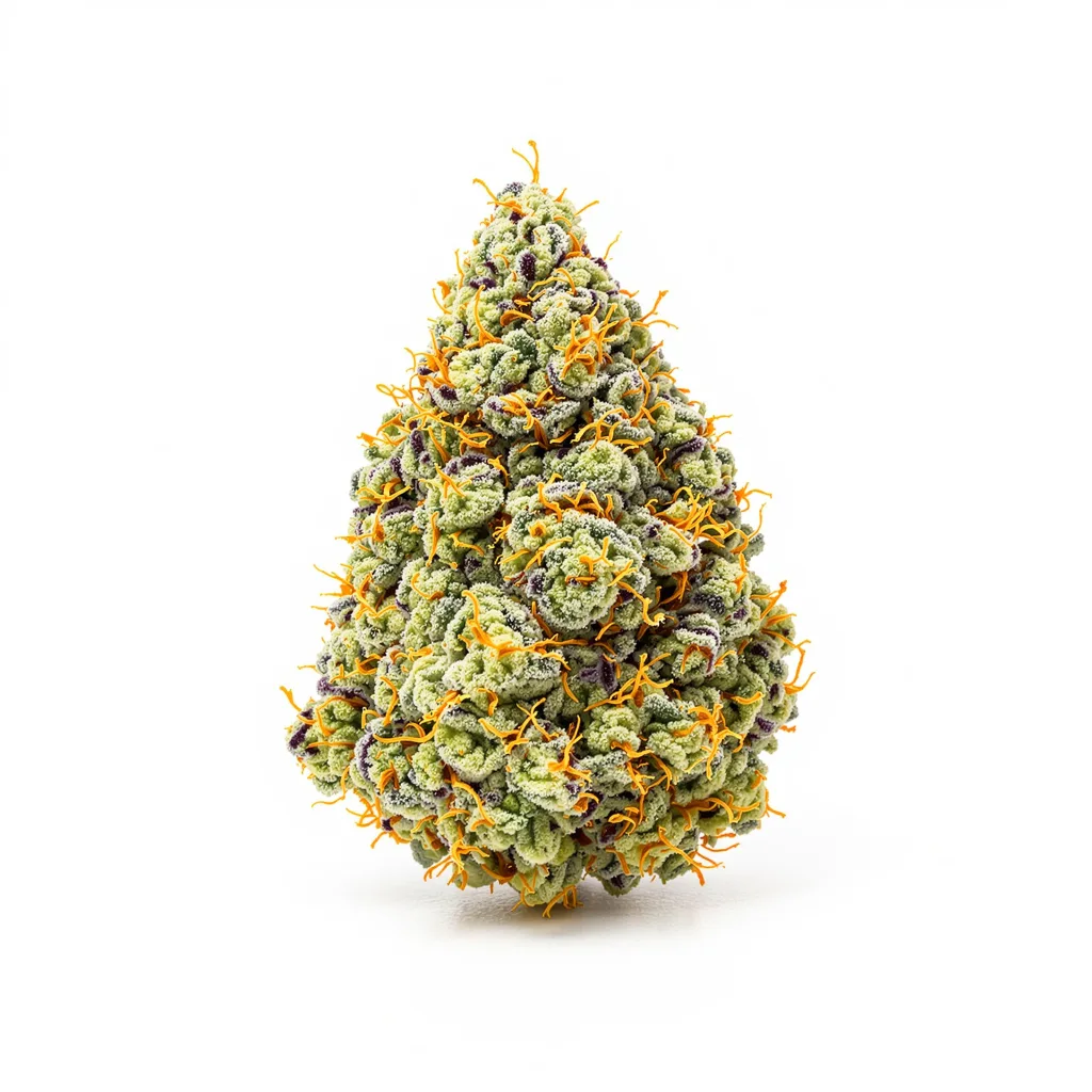 Nordle 60% indica / 40% sativa — fleur avec trichomes visibles