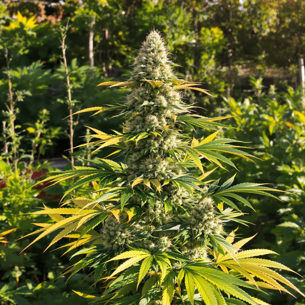 Northern Berry 40% indica / 60% sativa — fleur avec trichomes visibles
