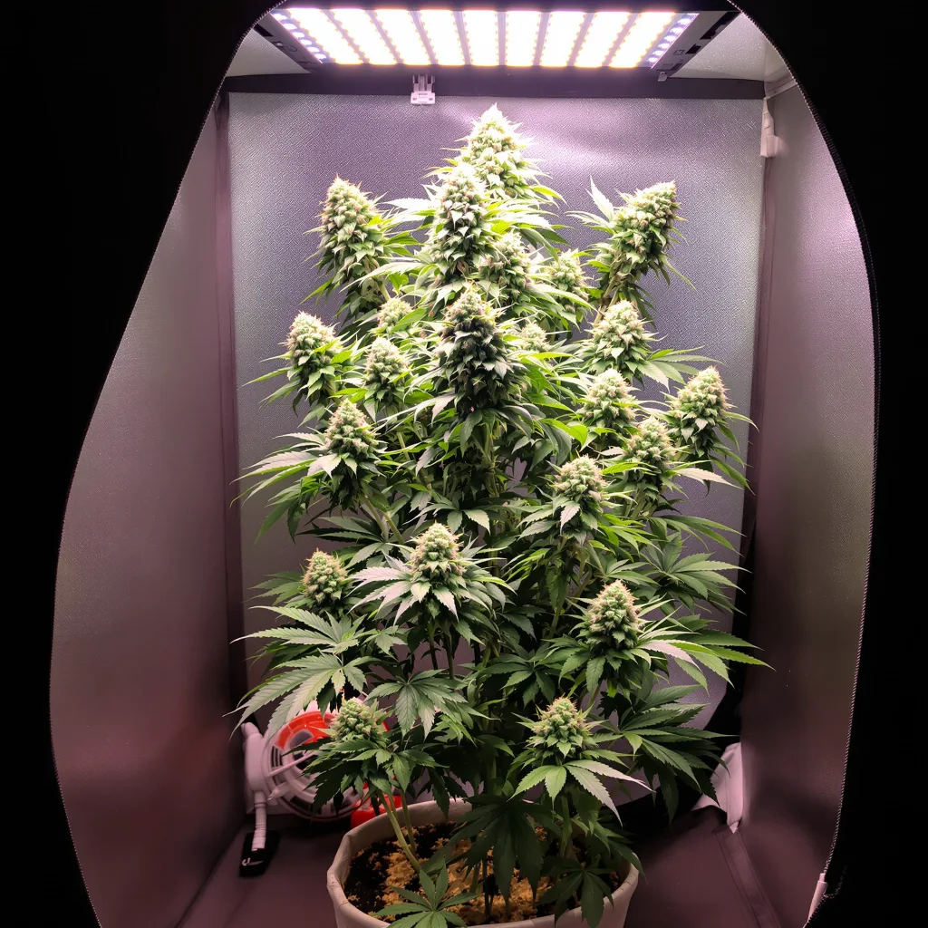 Plante de cannabis Northern Cream en floraison — 60-100 cm autofloraison