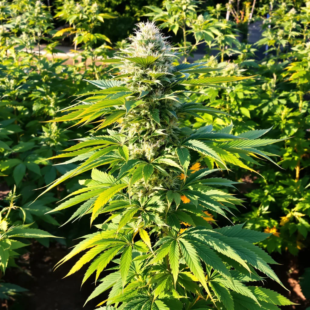 Northern Lights 81% indica / 19% sativa — fleur avec trichomes visibles