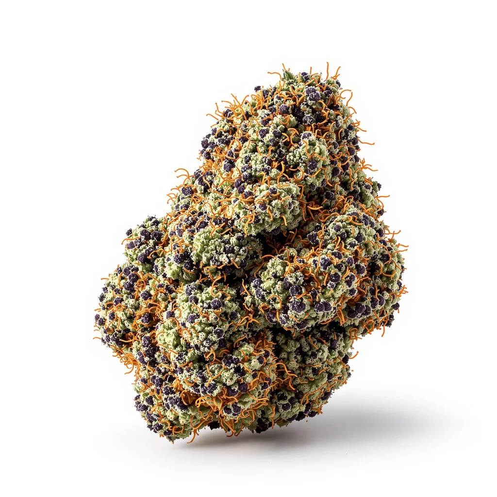 Northern Lights 81% indica / 19% sativa — fleur avec trichomes visibles