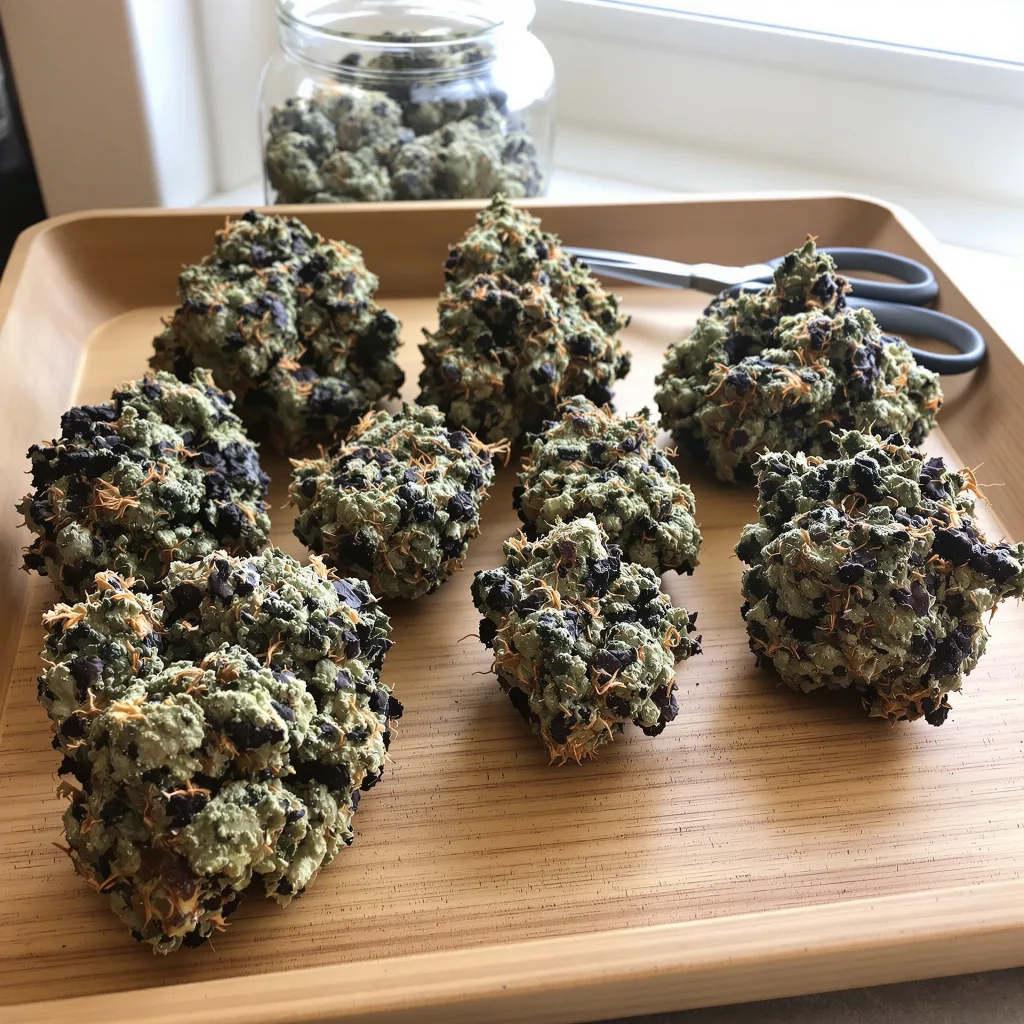 Northern Lights 81% indica / 19% sativa — fleur avec trichomes visibles