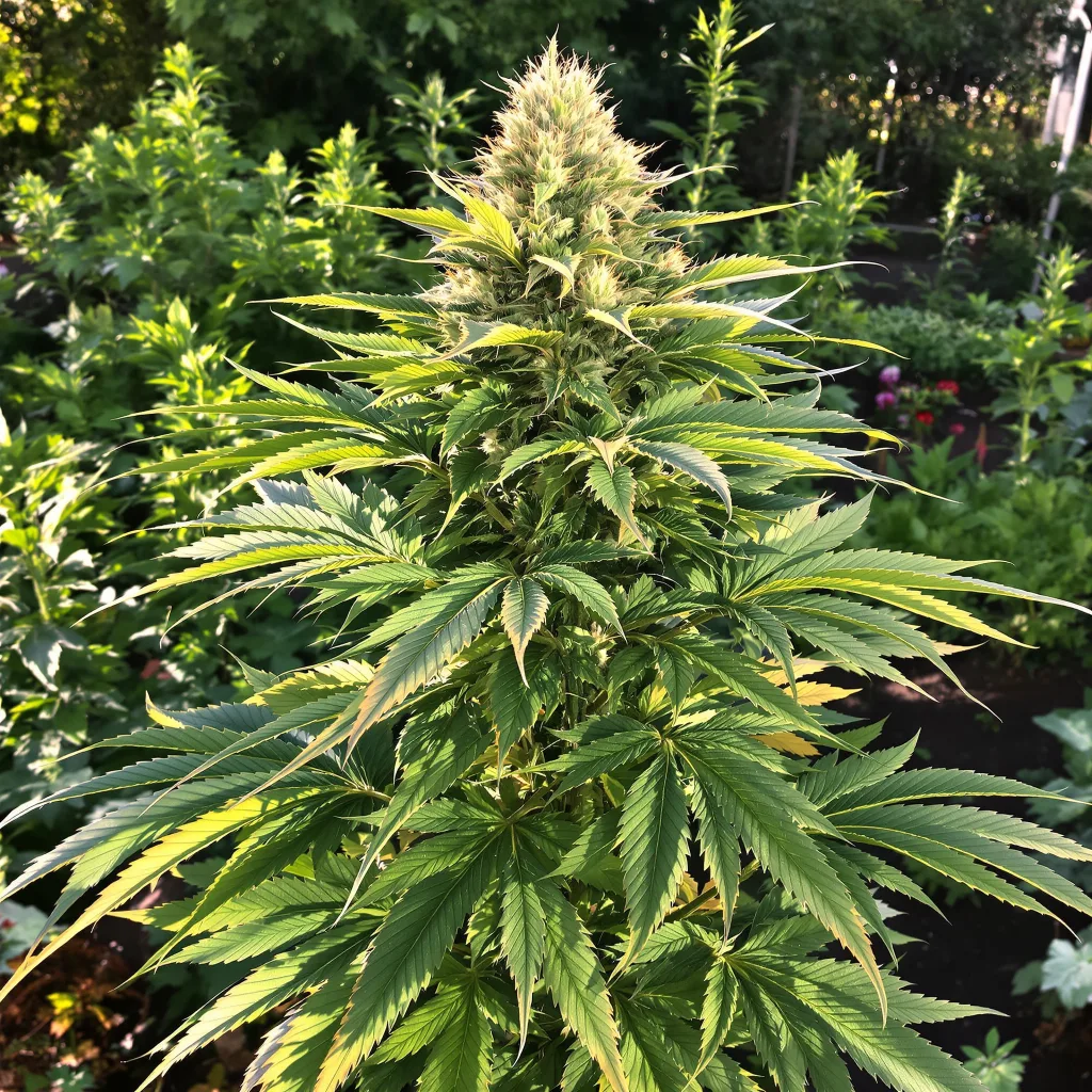 Northern Lights 81% indica / 19% sativa — fleur avec trichomes visibles