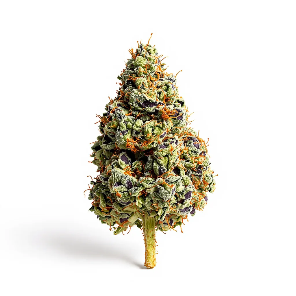 Northern Lights x Skunk 63% indica / 37% sativa — fleur avec trichomes visibles