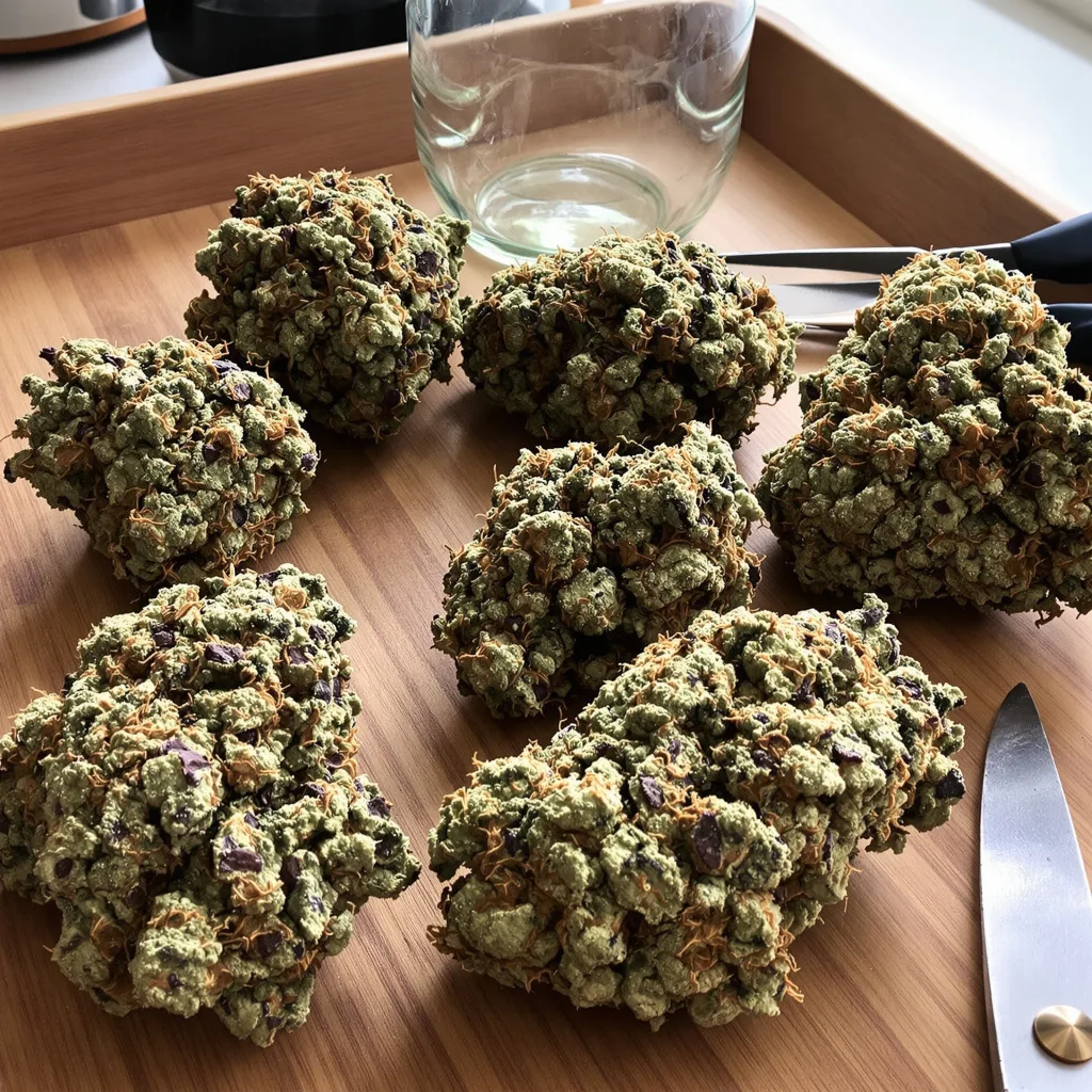 Northern Sunrise 89% indica / 11% sativa — fleur avec trichomes visibles