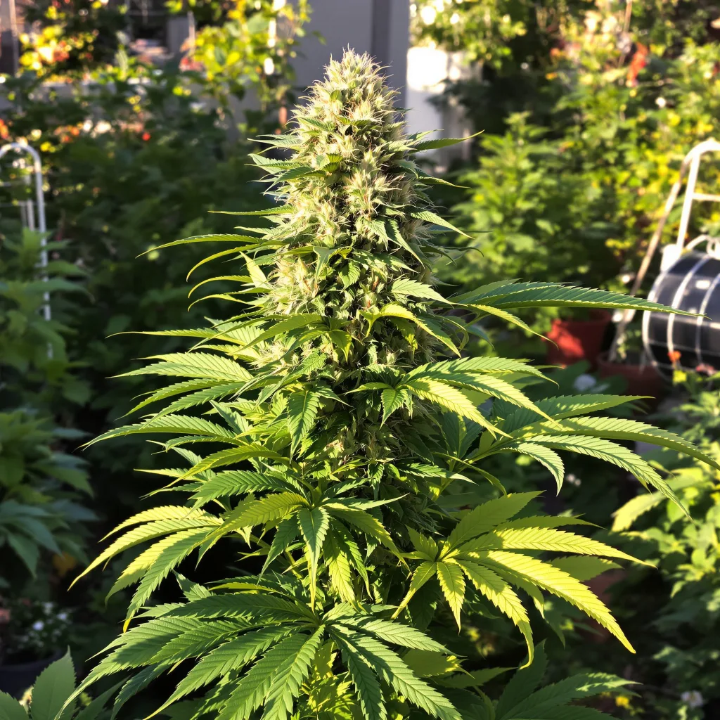 Northern Sunrise 89% indica / 11% sativa — fleur avec trichomes visibles