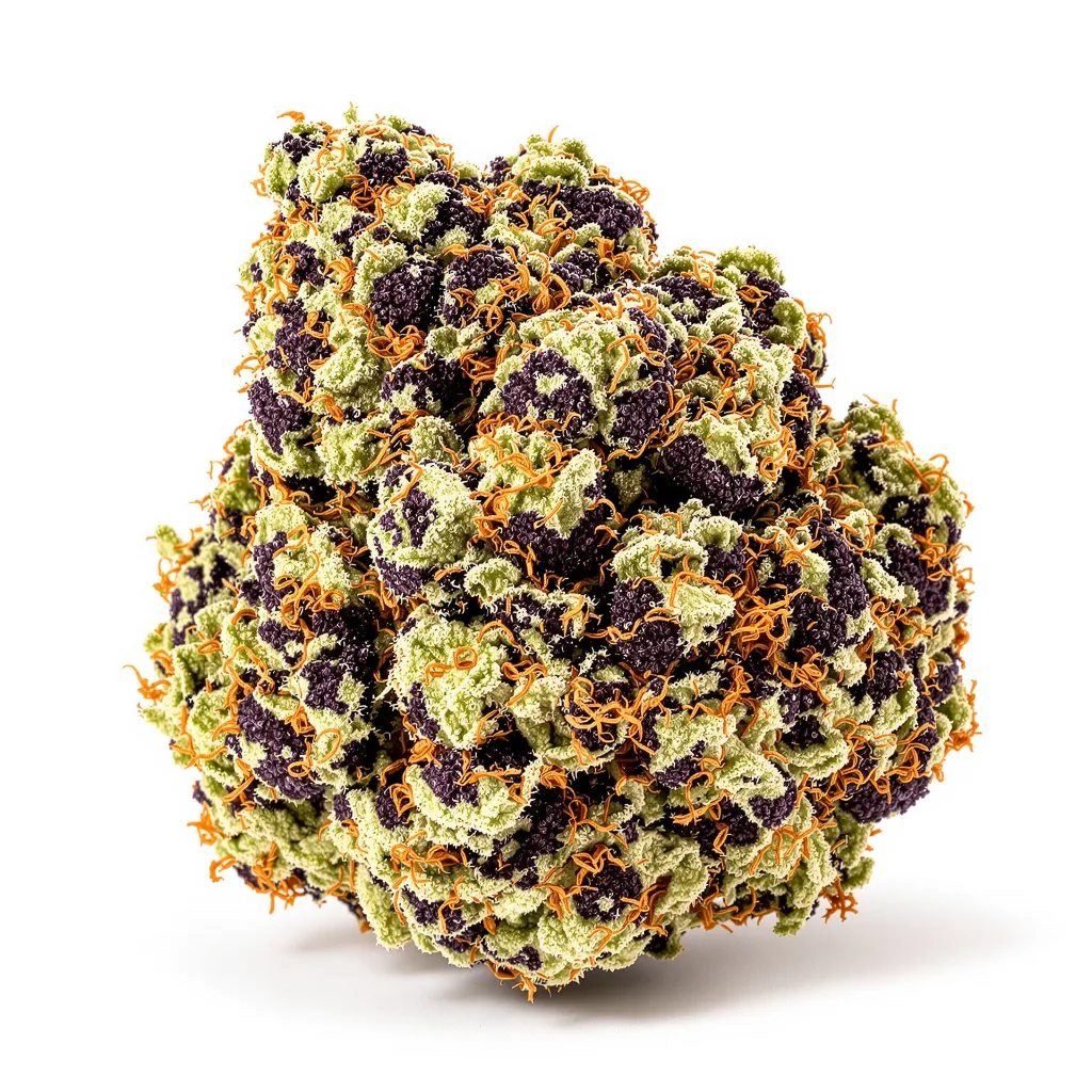 Northern Sunrise 89% indica / 11% sativa — fleur avec trichomes visibles