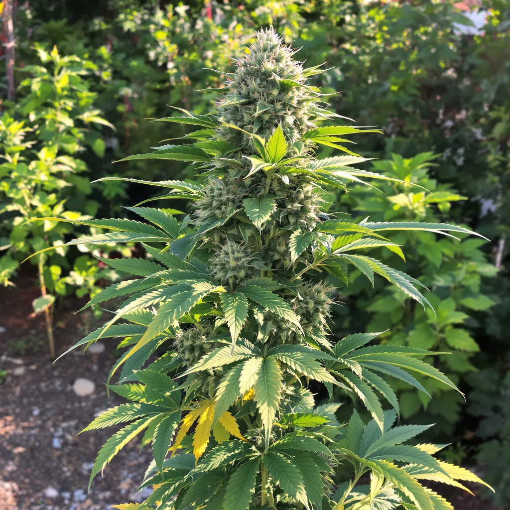Northern Wreck 75% indica / 25% sativa — fleur avec trichomes visibles