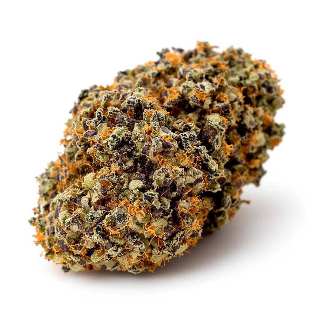 Northern Wreck 75% indica / 25% sativa — fleur avec trichomes visibles