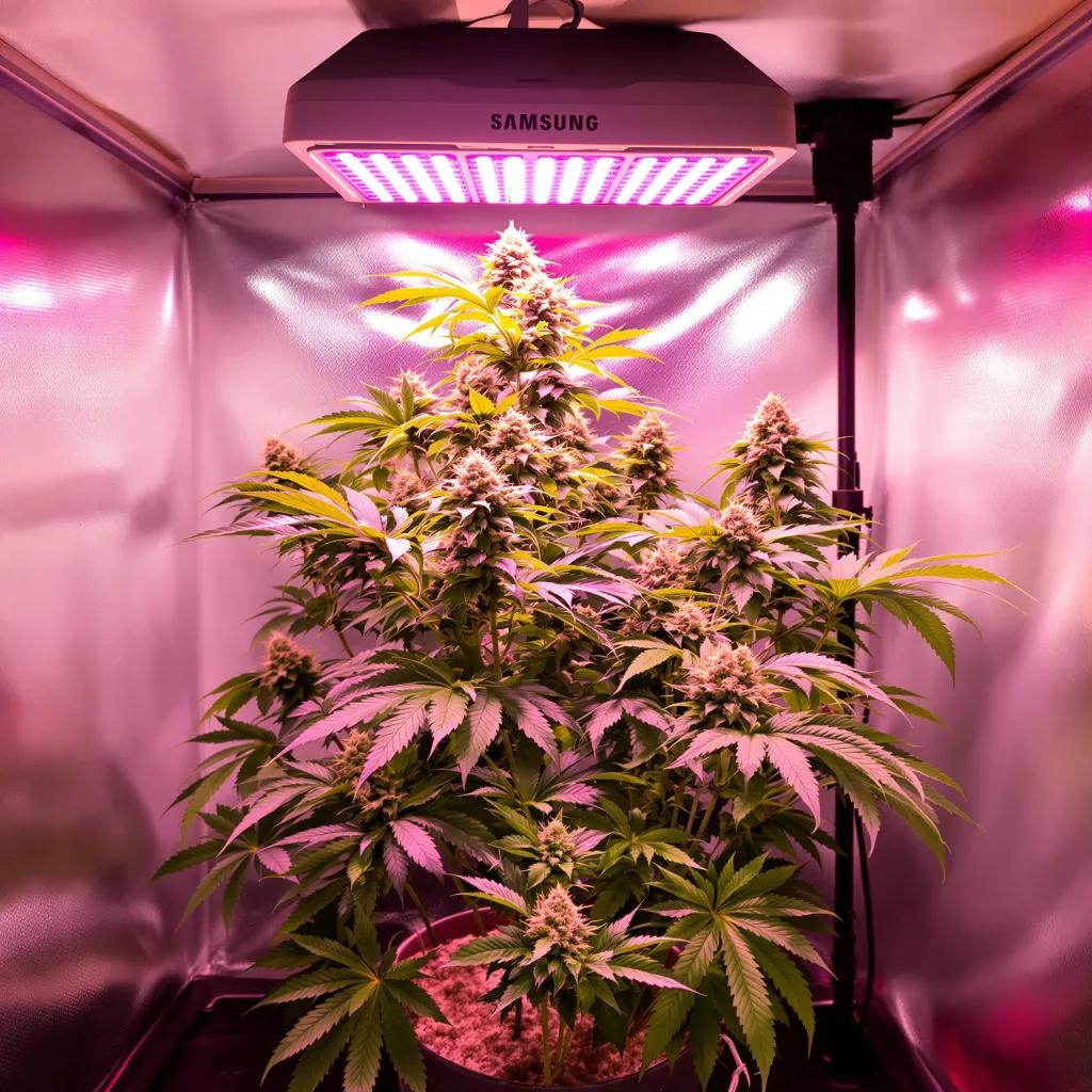 Plante de cannabis Nuken en floraison — 60-100 cm autofloraison