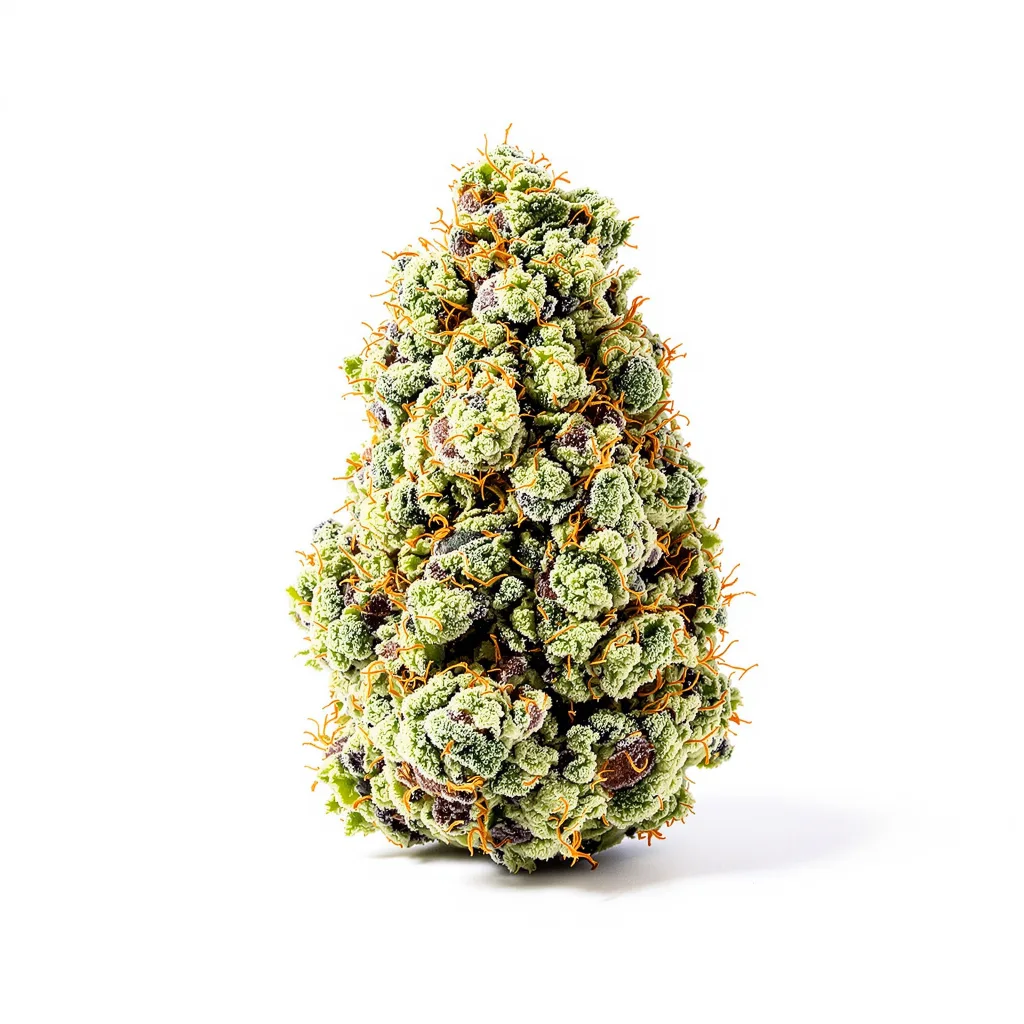 NYC Diesel 40% indica / 60% sativa — fleur avec trichomes visibles