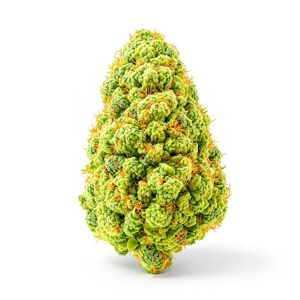NYC Sour Diesel 11% indica / 89% sativa — fleur avec trichomes visibles