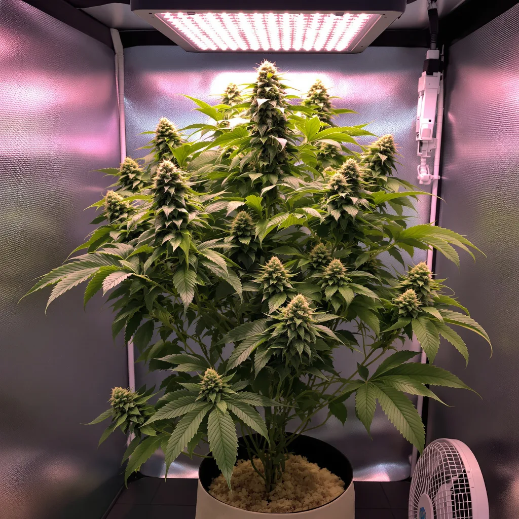 Plante de cannabis Obama Kush en floraison — 60-100 cm autofloraison