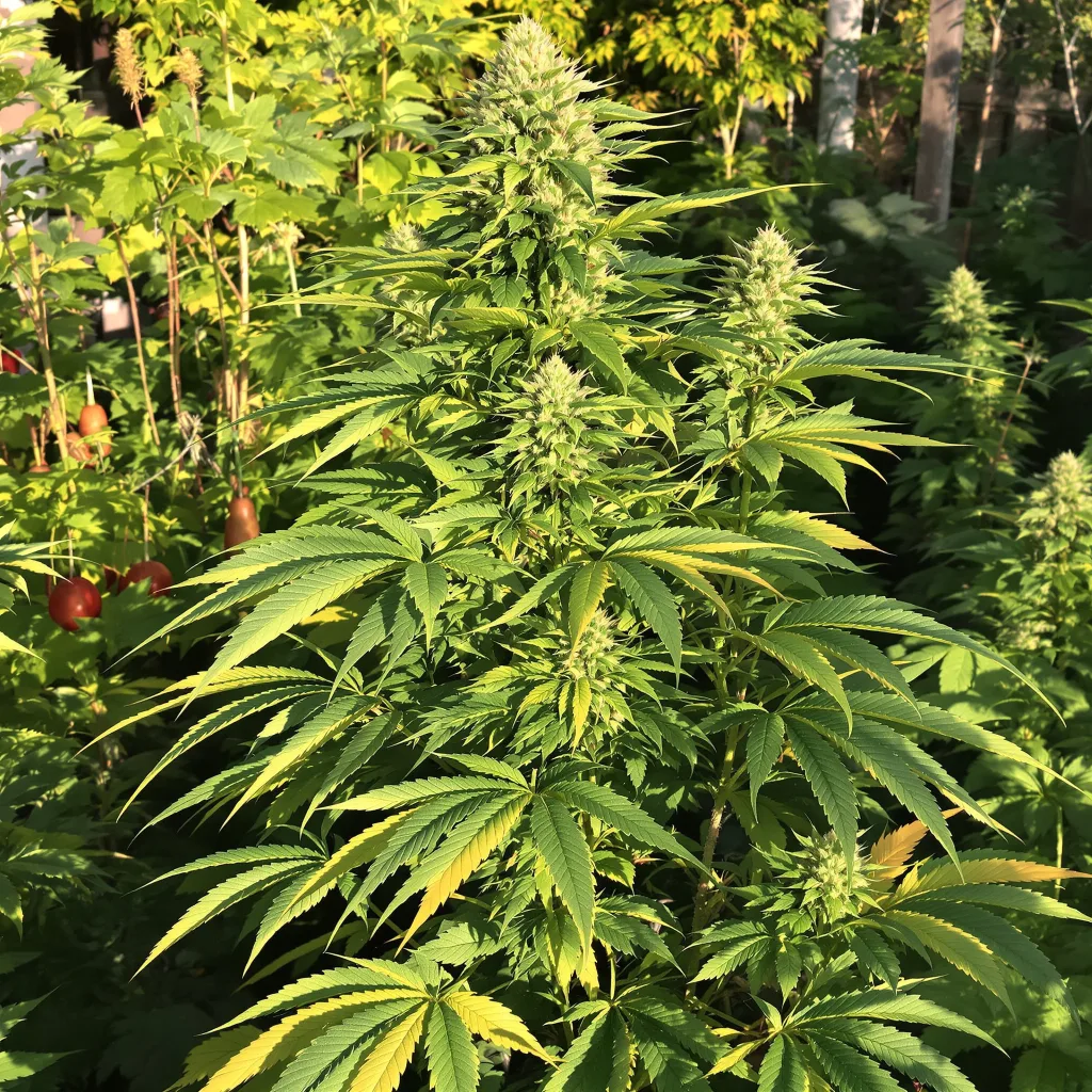 Obama Kush 74% indica / 26% sativa — fleur avec trichomes visibles