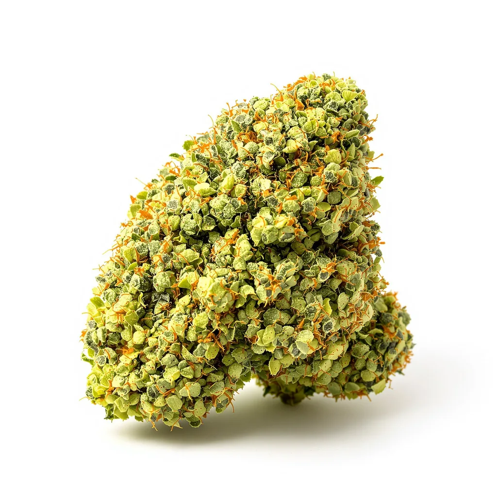 OG #18 22% indica / 78% sativa — fleur avec trichomes visibles