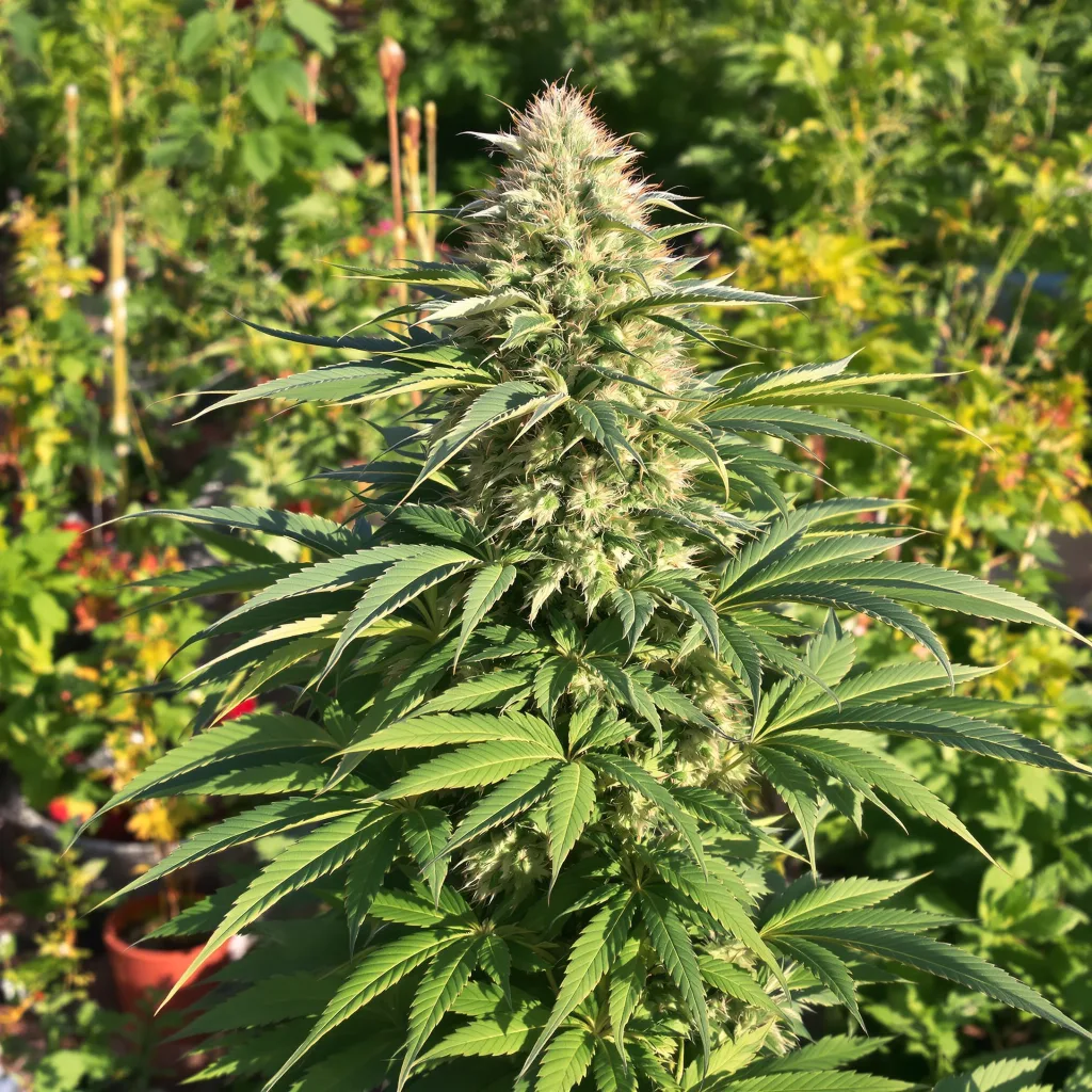 OG Cheese 75% indica / 25% sativa — fleur avec trichomes visibles