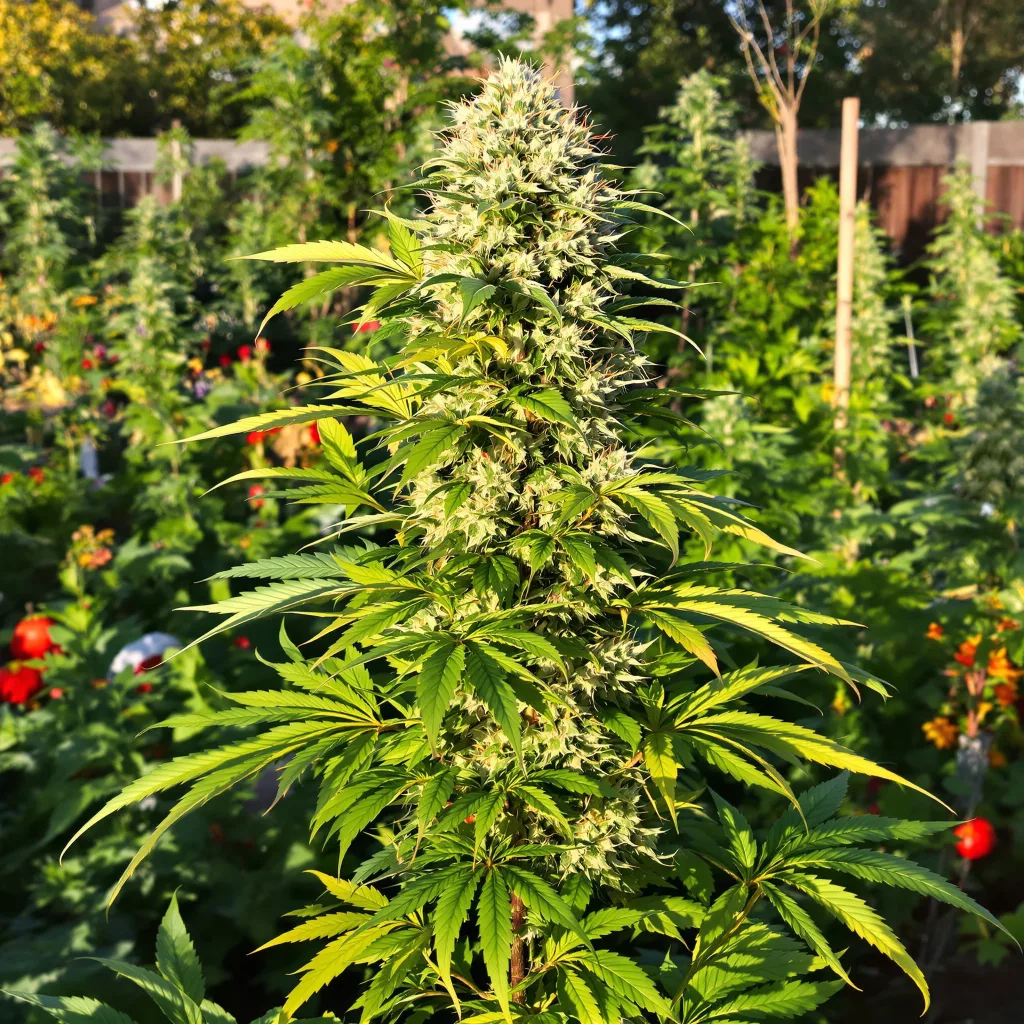 OG Diesel Kush 35% indica / 65% sativa — fleur avec trichomes visibles