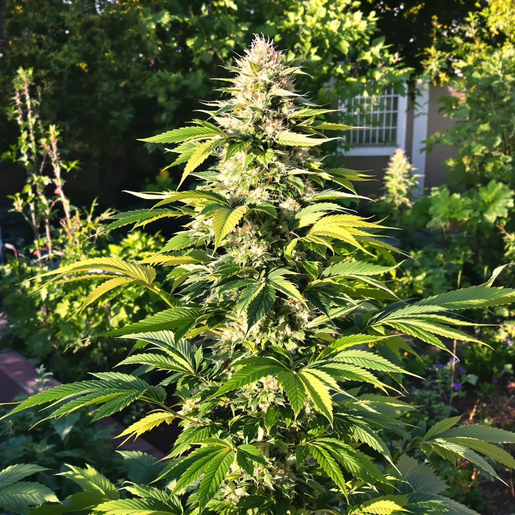 OG Diesel Kush 35% indica / 65% sativa — fleur avec trichomes visibles
