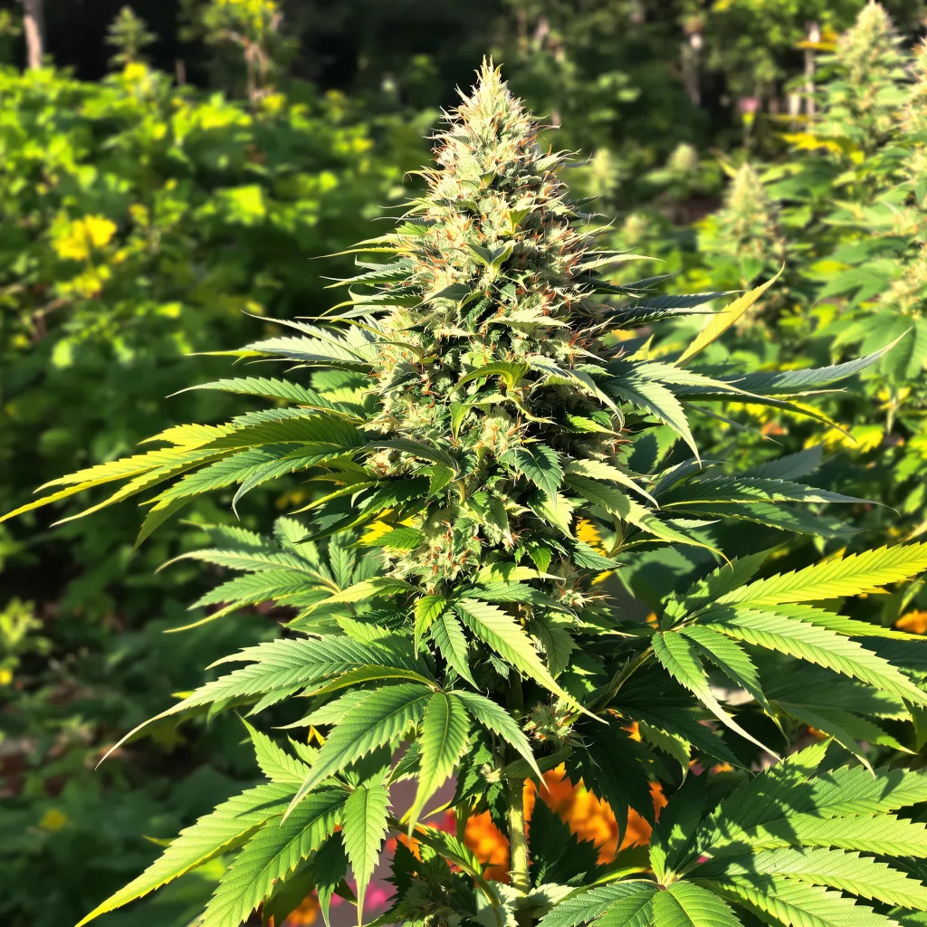 Ogre Berry 65% indica / 35% sativa — fleur avec trichomes visibles