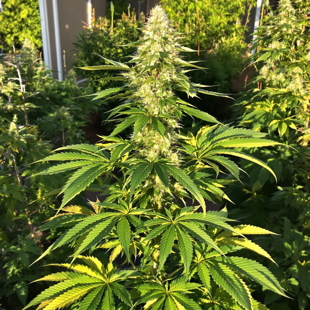 Old School OG 76% indica / 24% sativa — fleur avec trichomes visibles
