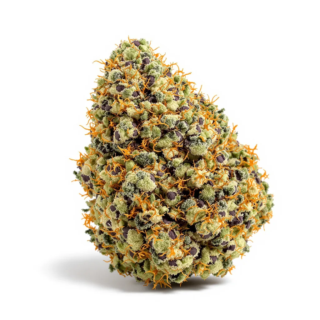 Old School OG 76% indica / 24% sativa — fleur avec trichomes visibles